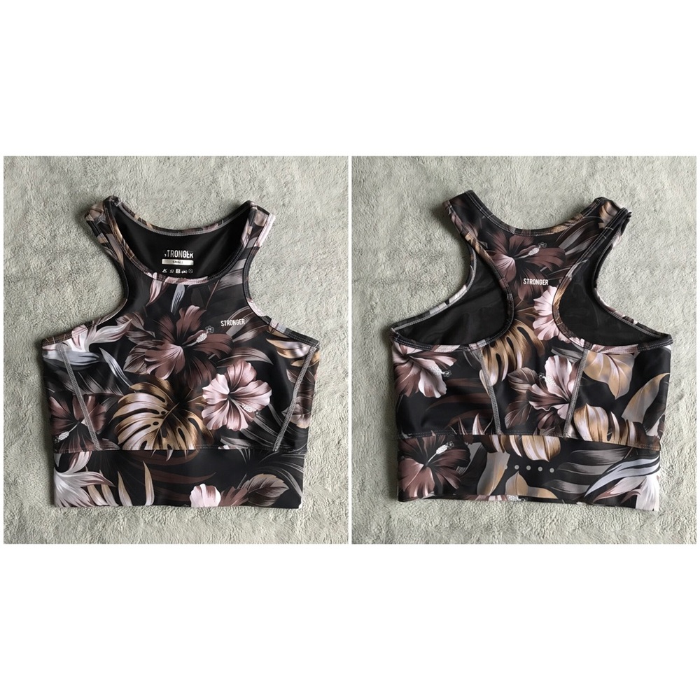 Stronger The Label Freedom Floral Hawaiian Crop - Picture 3 of 11